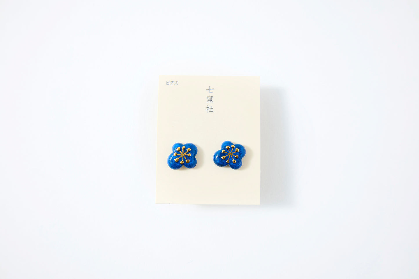 Watagumo Indigo Small Earrings