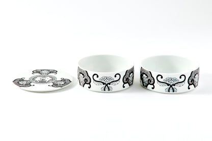 Double-tier Serving Box - JS Ko-Imari Floral Pattern