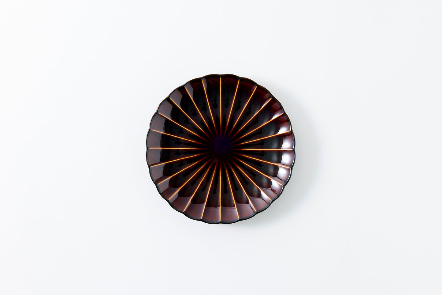 8-inch Plate Lacquer Brown