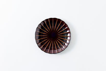 8-inch Plate Lacquer Brown