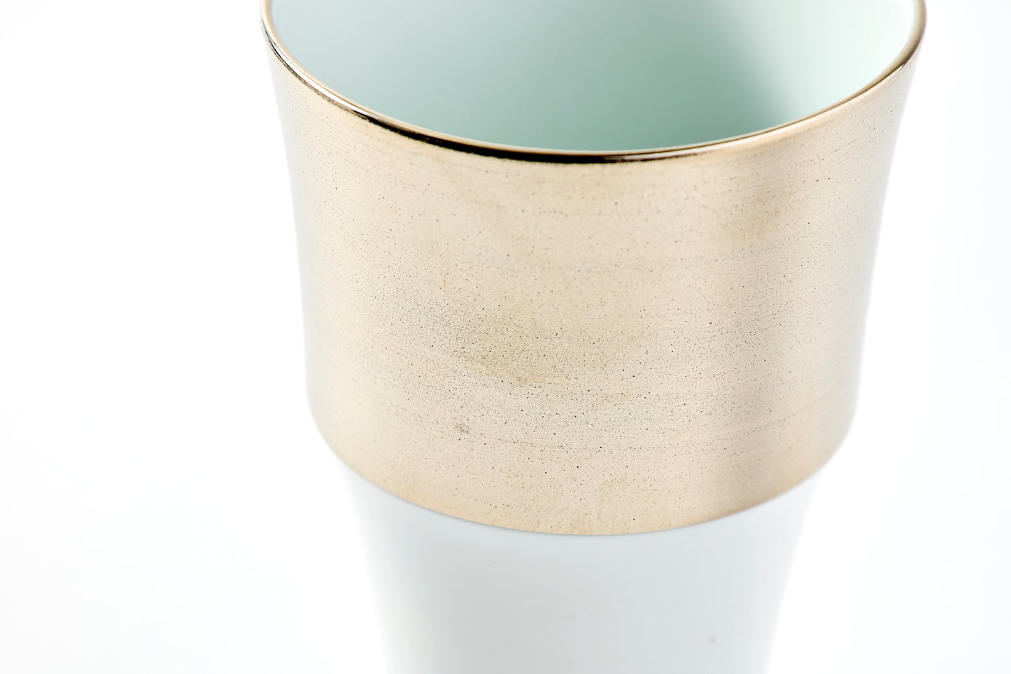 Set of 2 Stepped Free Cups 260ml - Platinum