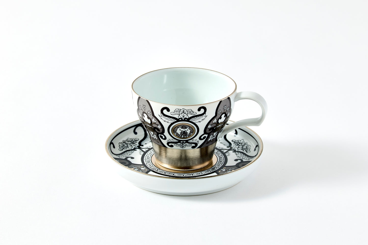 Teacup & Saucer - JS Ko-Imari Floral Pattern 150ml