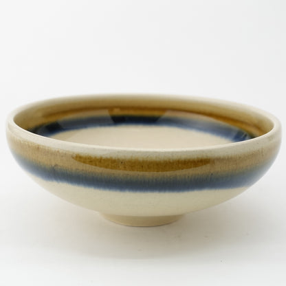 FD Two-Tone Wrapped Round Flat Bowl Hasami Porcelain