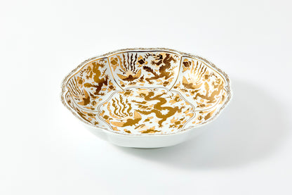 Rinka Serving Bowl with Dragon and Phoenix Design