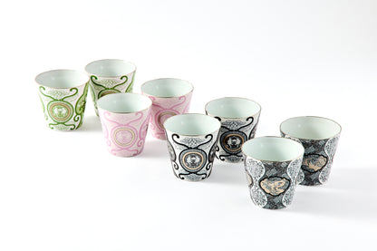 Set of 2 Rock Cups 300ml - JT Ko-Imari Floral Pattern