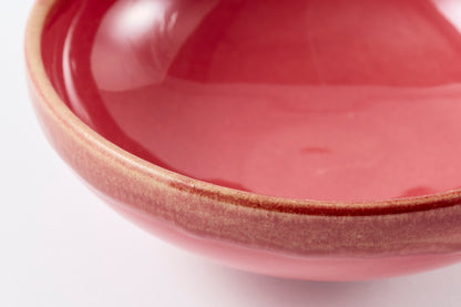 FD Edge Glaze Drip Round Flat Bowl Hasami Porcelain