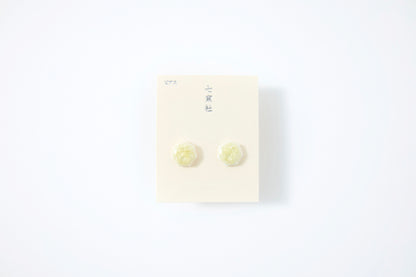 Honey-colored Heptagon Earrings