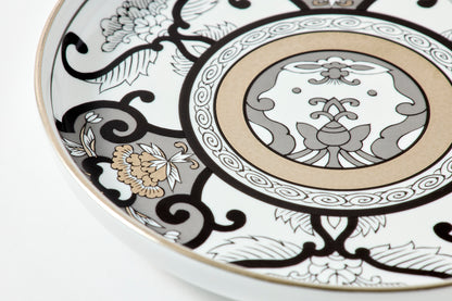 Japanese Round Plate - JS Ko-Imari Floral Pattern 190mm