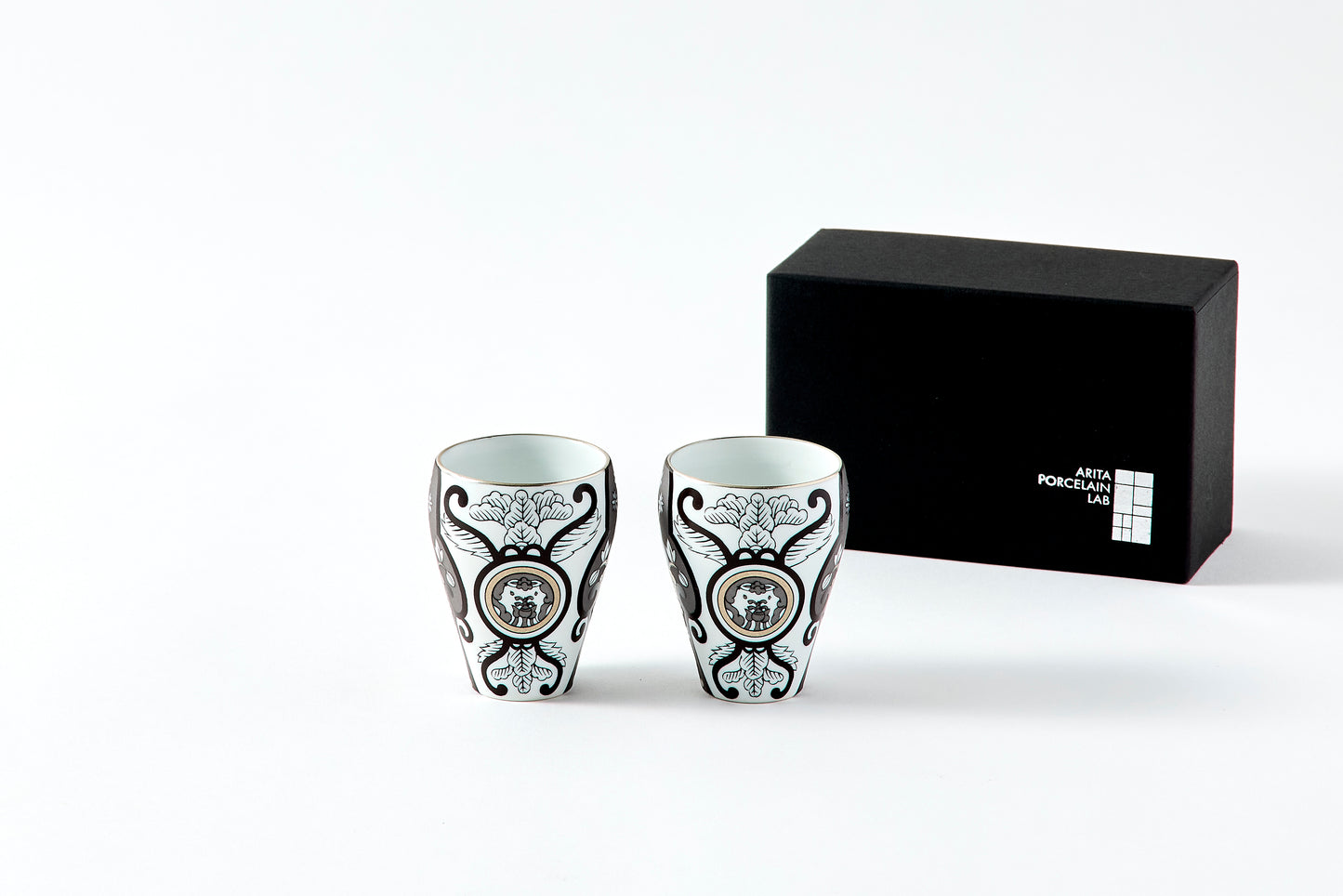 Set of 2 Subomari Cups - JS Ko-Imari Floral Pattern 90ml