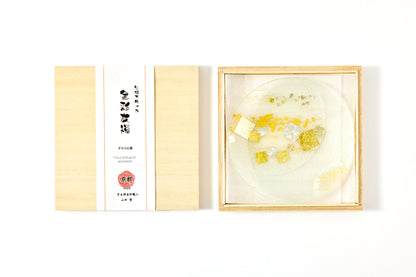 Kirihaku Glass – Twin Moons – Kirehaku Clear – Round Plate