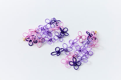 Flower Garden | Non-Pierced Earrings (Resin) - Wisteria Melody