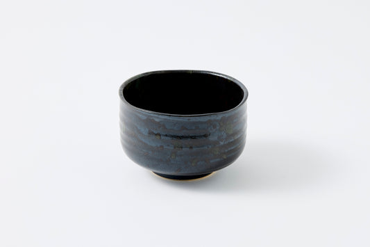 FD Black Glaze Matcha Bowl Nodate Hasami Porcelain