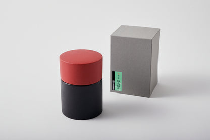 Tea Canister Vermilion Decor Large