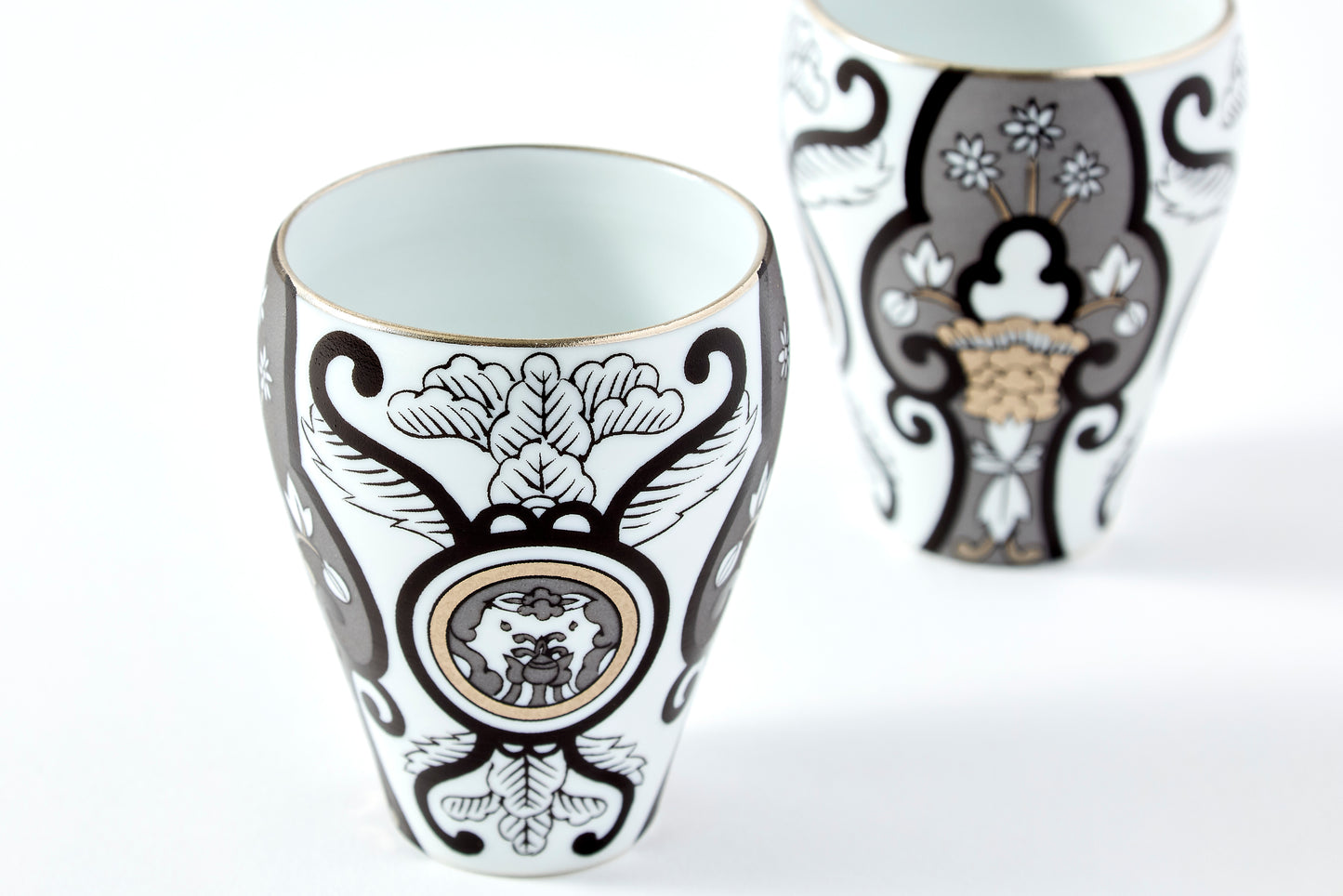 Set of 2 Subomari Cups - JS Ko-Imari Floral Pattern 90ml