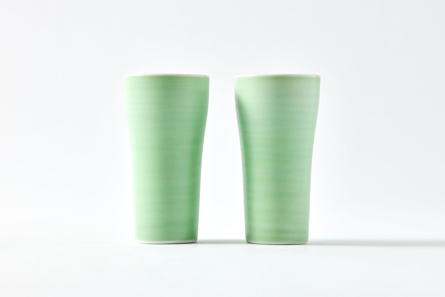 Set of 2 Pestle Tumbler 130ml - Pearl Green