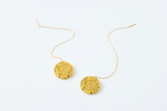 HAKUCESSORY Earrings Money Luck Gold