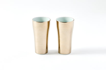 Set of 2 Pestle Tumblers - Platinum 130ml