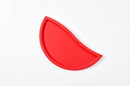 couple plate / red