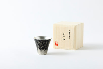 Mt. Fuji Sake Cup Black