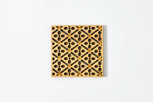 Coaster – Plum Blossoms in Diamond Pattern