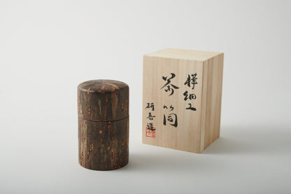 Tea Canister Makuri-Hari Decor by Kengo Yonezawa