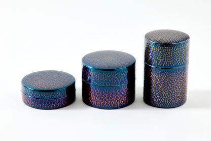 Hammered Pure Copper Tea Canister – Medium (100g)