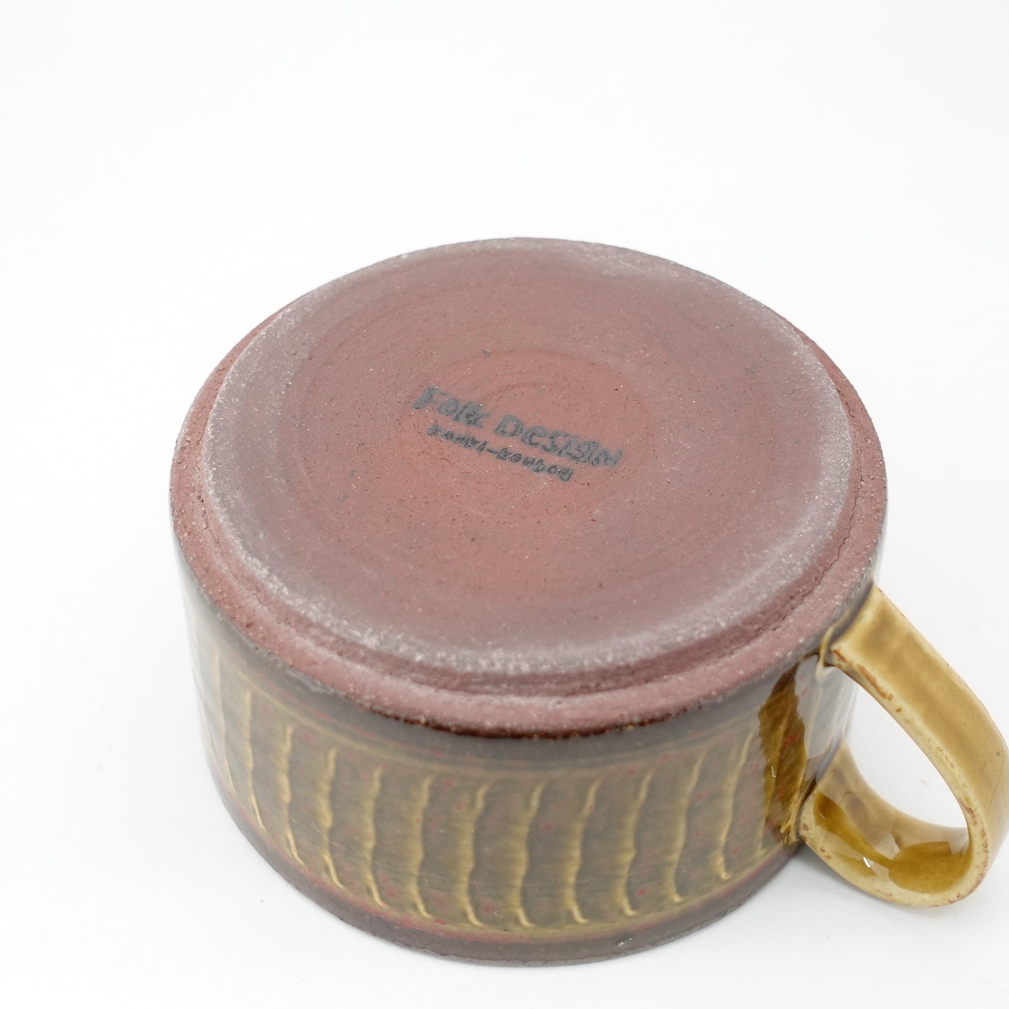 FD Amber Glaze Brush Stroke Soup Mug Hasami Porcelain