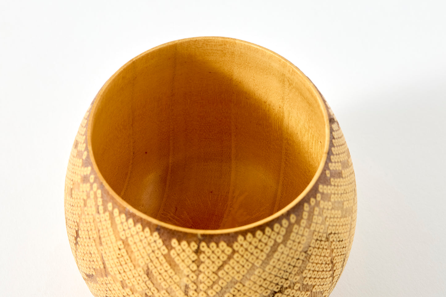 Cup – Hitokoshi Asanoha Pattern in Unbleached White