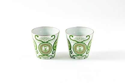 Set of 2 Rock Cups 300ml - JT Ko-Imari Floral Pattern
