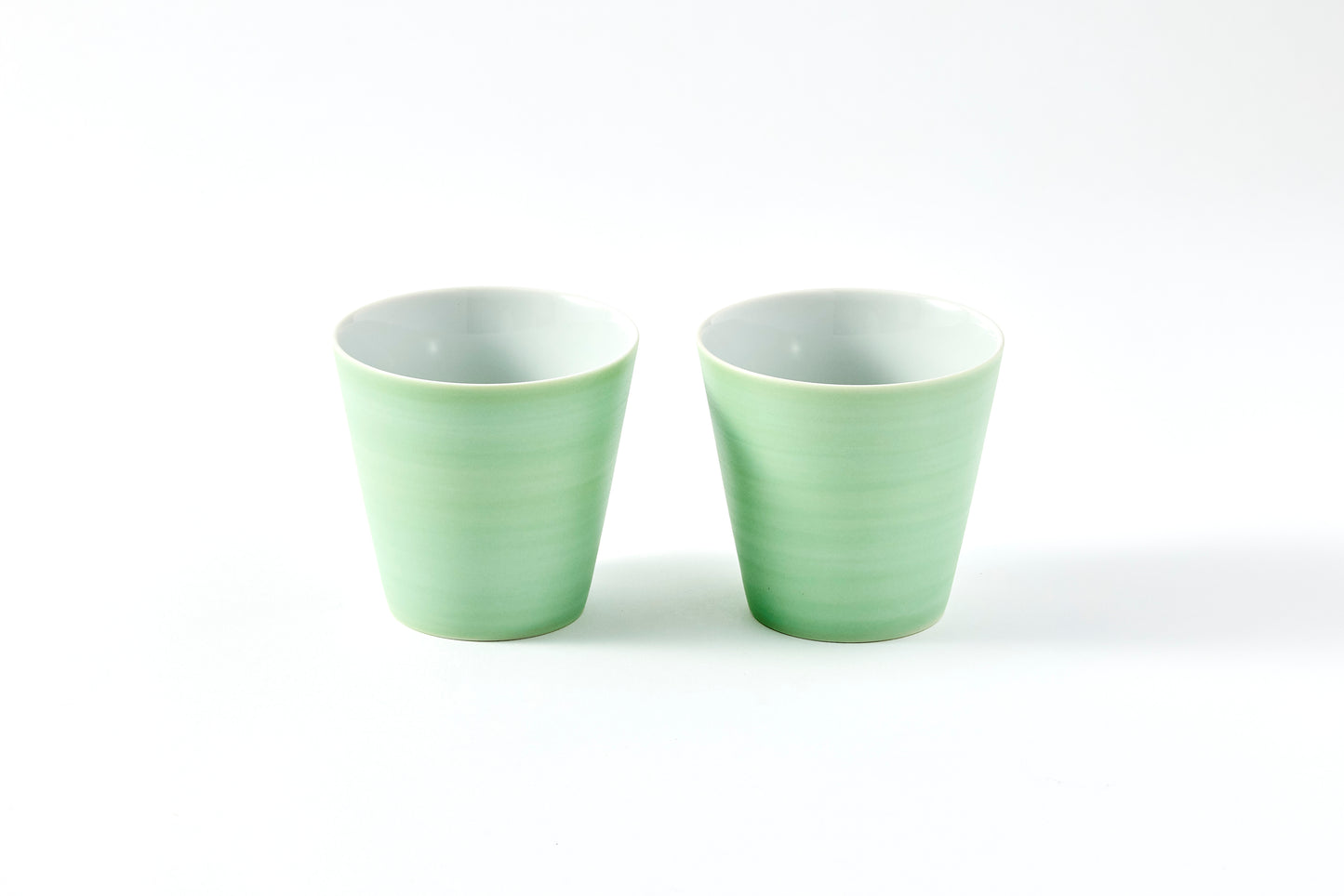 Set of 2 Rock Cups 300ml - Pearl Green