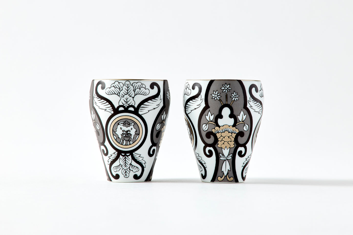 Set of 2 Subomari Cups - JS Ko-Imari Floral Pattern 90ml