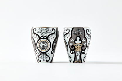 Set of 2 Subomari Cups - JS Ko-Imari Floral Pattern 90ml