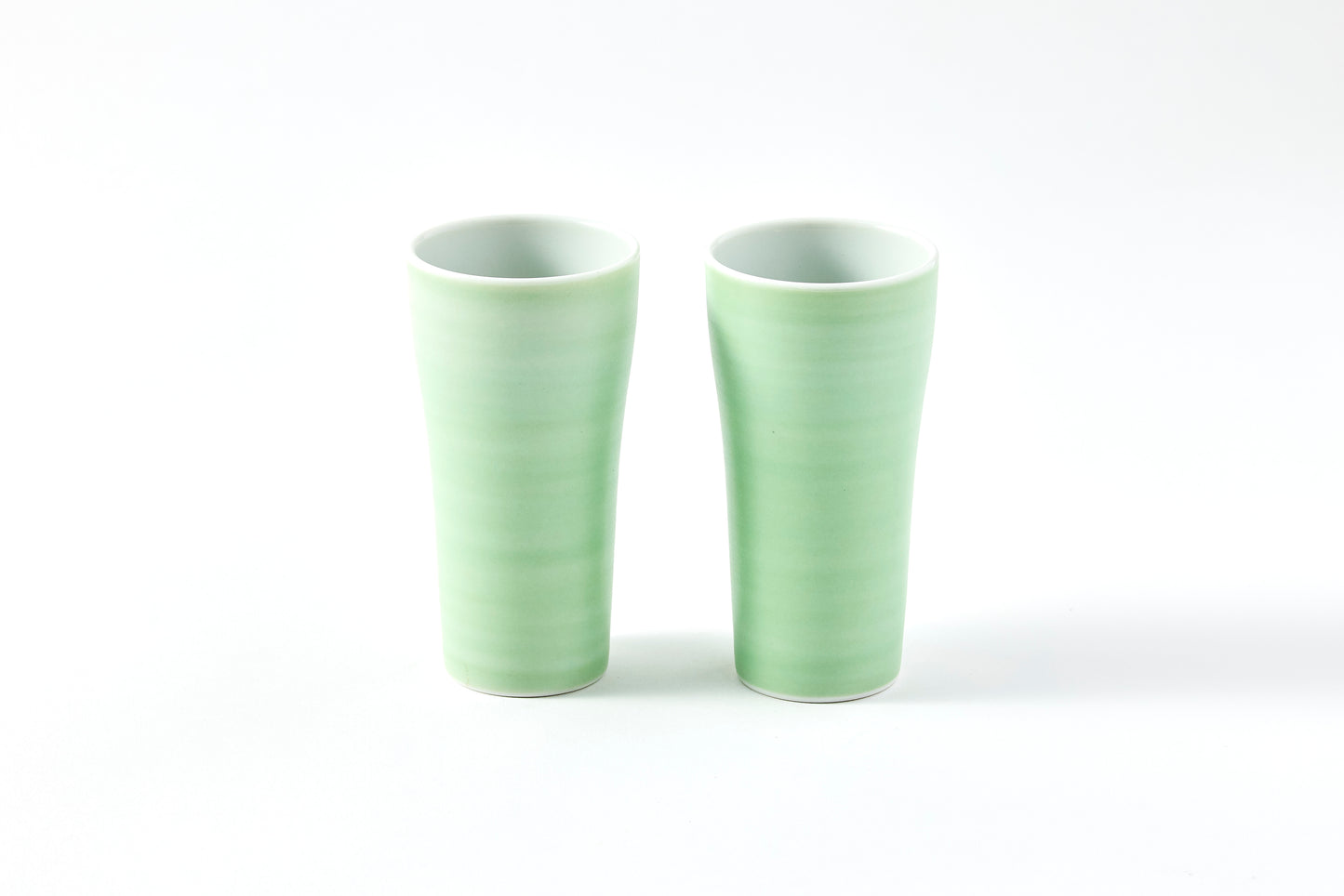 Set of 2 Pestle Tumbler 130ml - Pearl Green