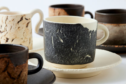 Coffee Cup & Saucer (Straight Type)