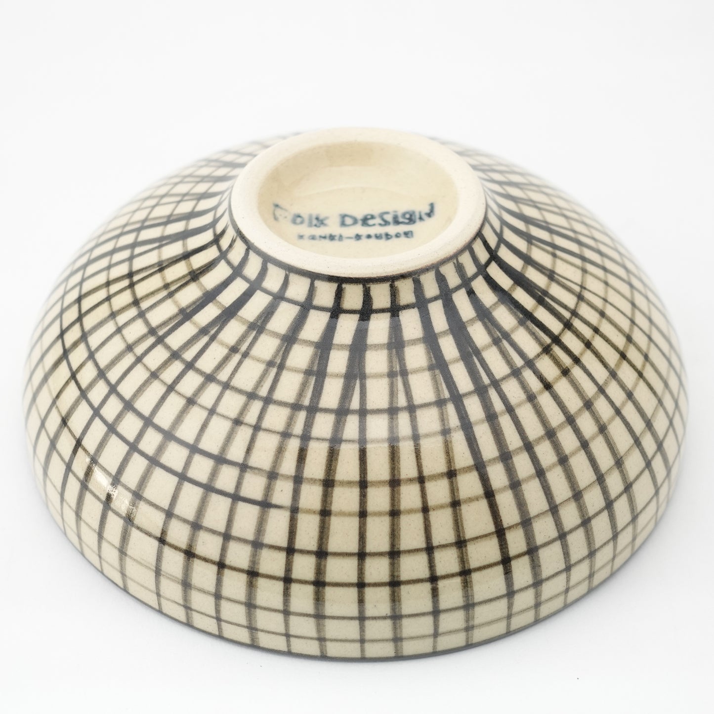 FD Lattice Round Flat Bowl Hasami Porcelain