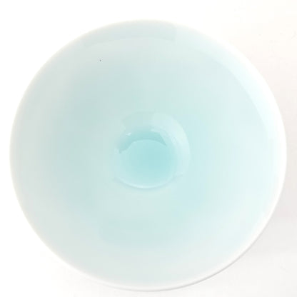 WANOKA Flower-Shaped Rice Bowl Celadon Arita Porcelain