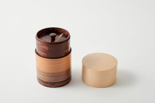 4-Color Tea Canister - Maple