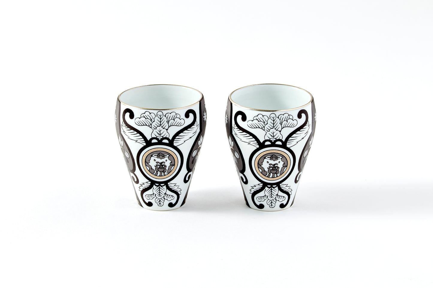 Set of 2 Subomari Cups - JS Ko-Imari Floral Pattern 90ml