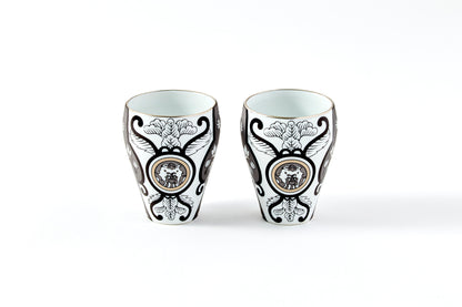 Set of 2 Subomari Cups - JS Ko-Imari Floral Pattern 90ml