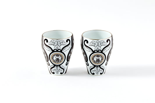 Set of 2 Subomari Cups - JS Ko-Imari Floral Pattern 90ml