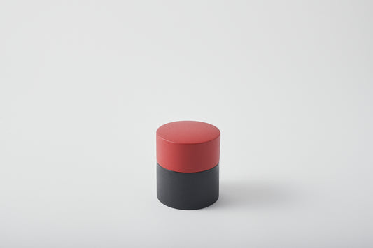 Tea Canister Vermilion Decor (Small)
