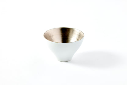 Japanese Sake Tasting Set with Cups - Platinum/JS Koimari Floral Pattern