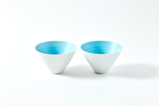 Set of Small Bowl & Rice Bowl - Pearl Blue