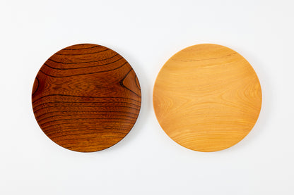 Lacquer Nitori Plate Keyaki φ24cm
