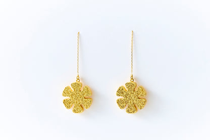 HAKUCESSORY Earrings Health Luck Gold