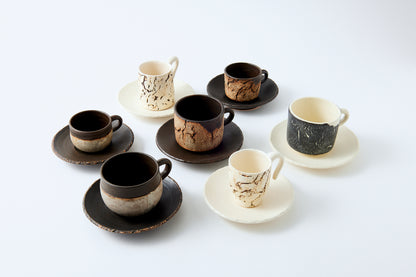 Coffee Cup & Saucer (Straight Type)