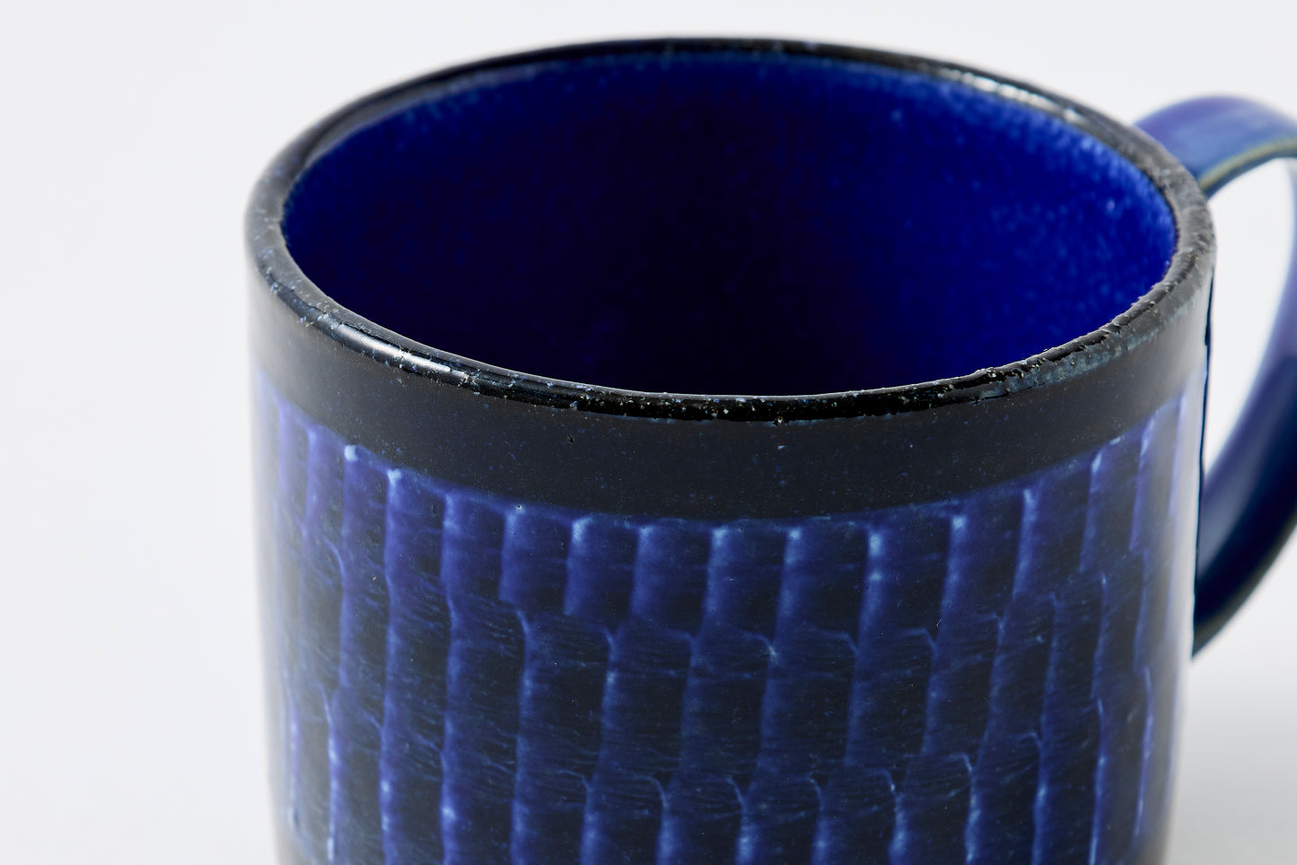 FD Blue Glaze Brush Stroke Mug Hasami Porcelain