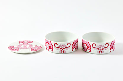 Double-tier Serving Box - JA Ko-Imari Floral Pattern