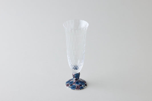 Beer Glass (Lattice) - Hepatica Blue