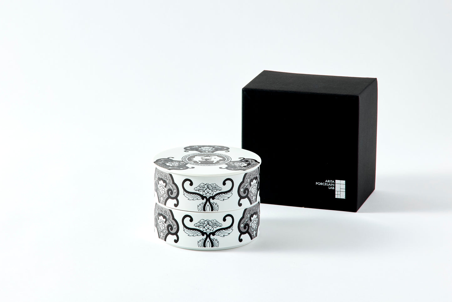 Double-tier Serving Box - JS Ko-Imari Floral Pattern